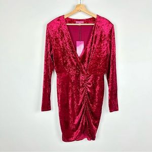 Betsey Johnson LS Crush Velvet Dress